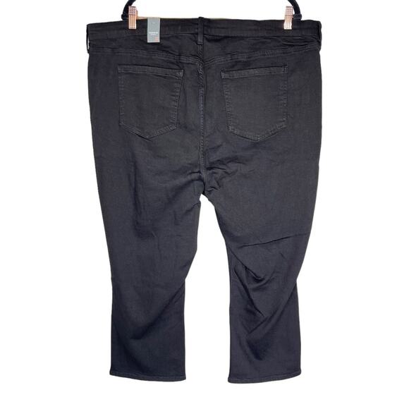 Torrid distressed black jeans crop sky high skinny premium stretch size 22 NWT - Picture 2 of 4
